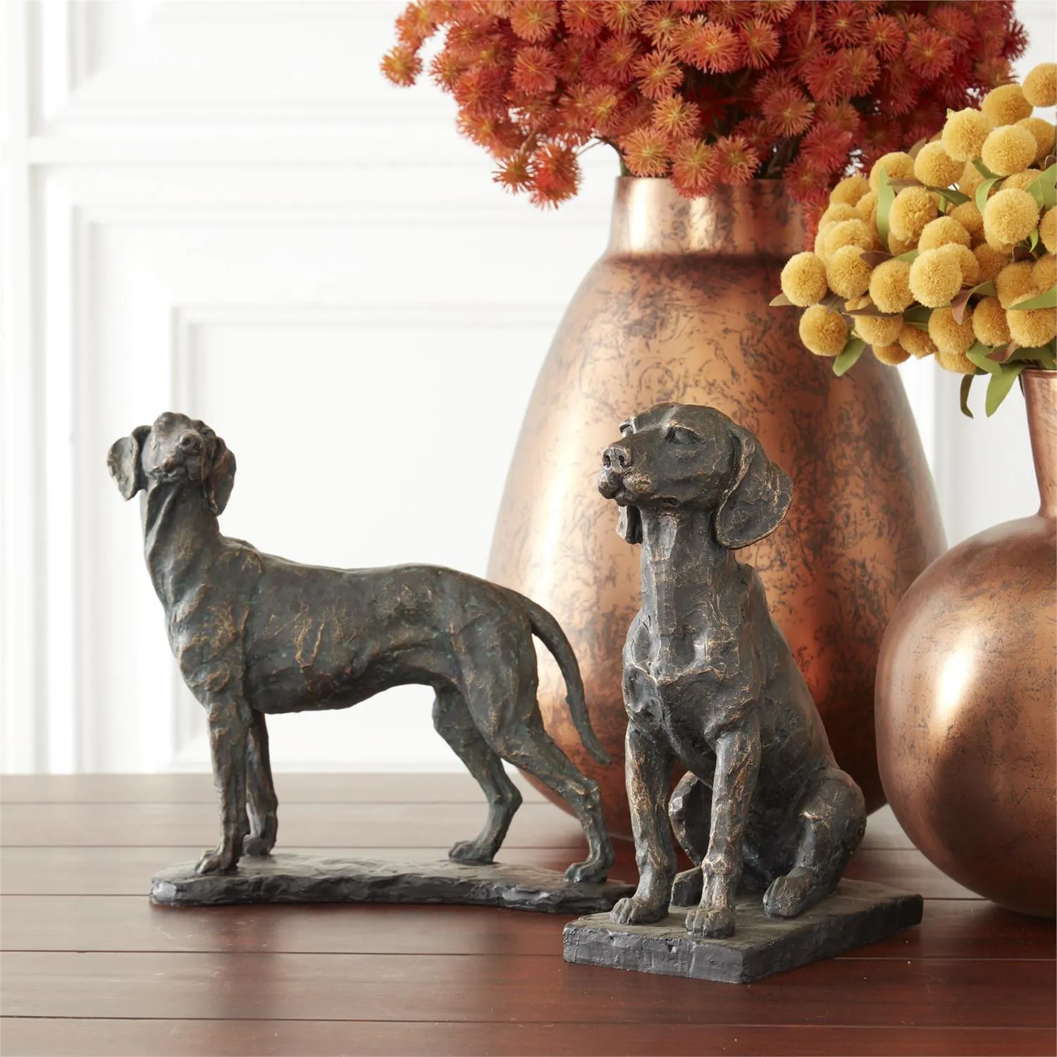 11" Standing Dog Statue