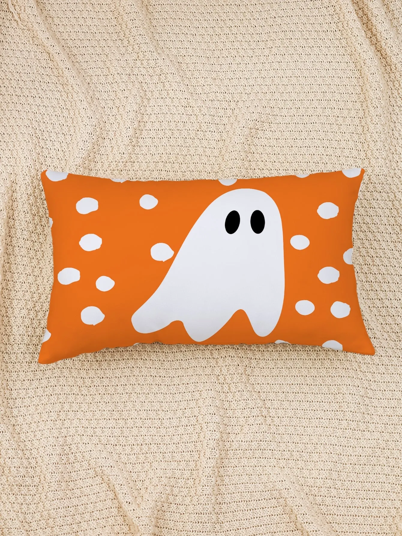 1pc Ghost Pattern Cushion Cover Without Filler