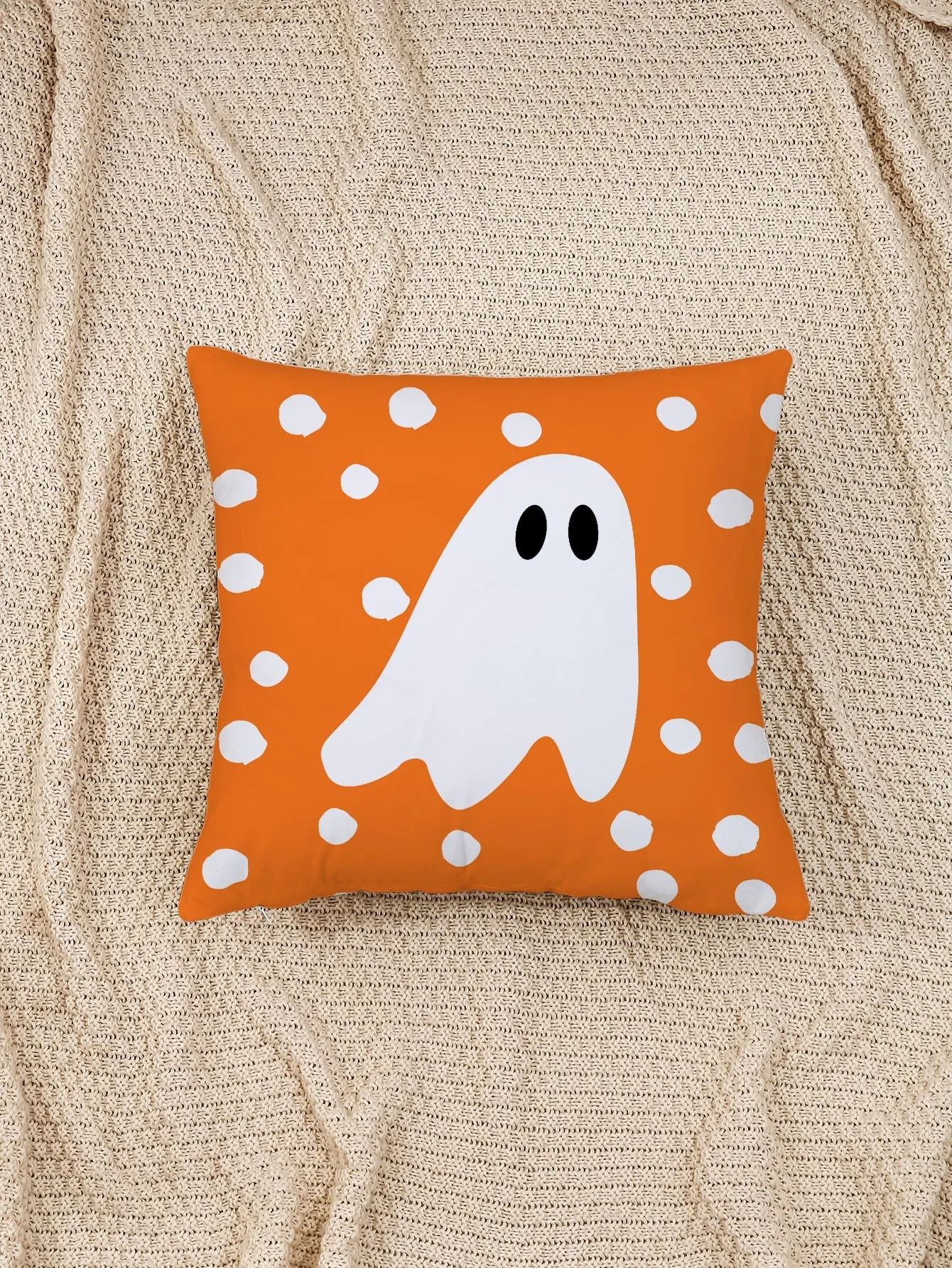 1pc Ghost Pattern Cushion Cover Without Filler