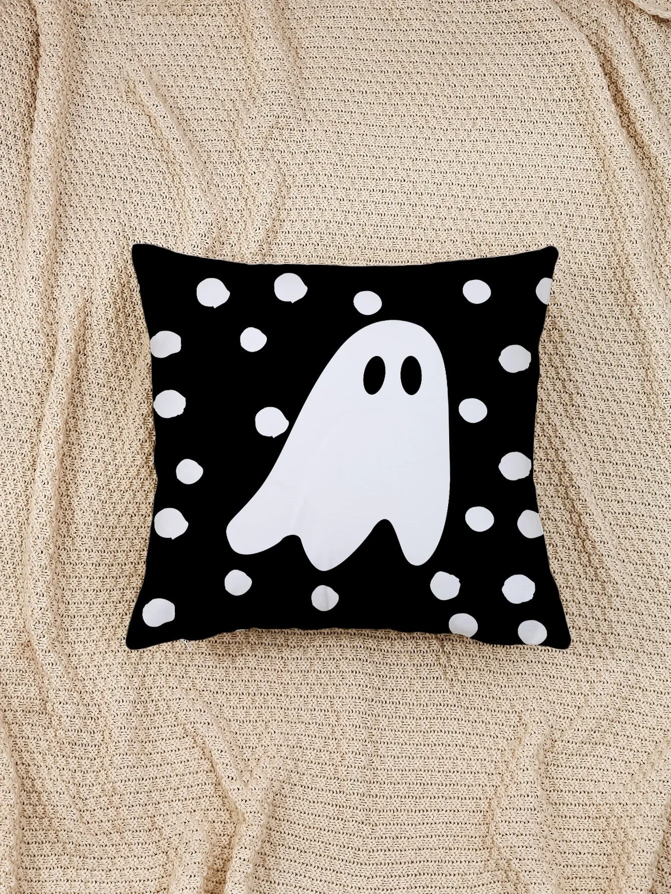 1pc Ghost Pattern Cushion Cover Without Filler