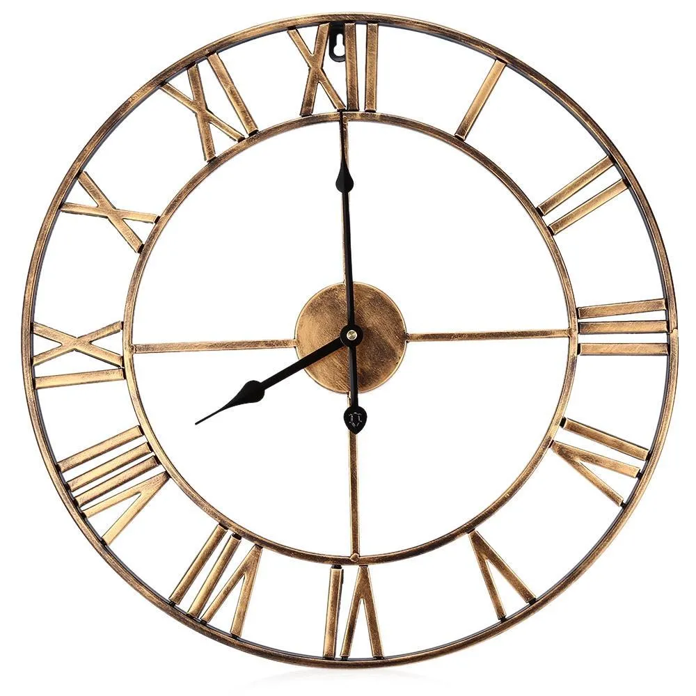 3D Decorative Iron Retro Wall Clock