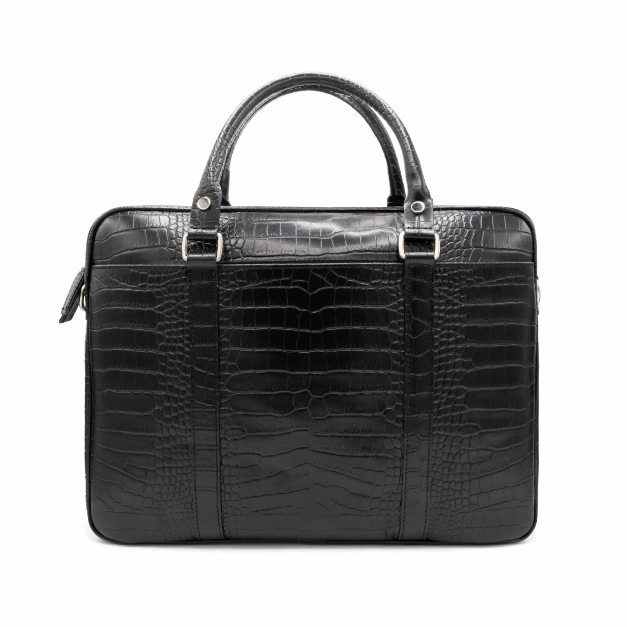 Alinari Firenze Vulcano Laptop Bag Crocco