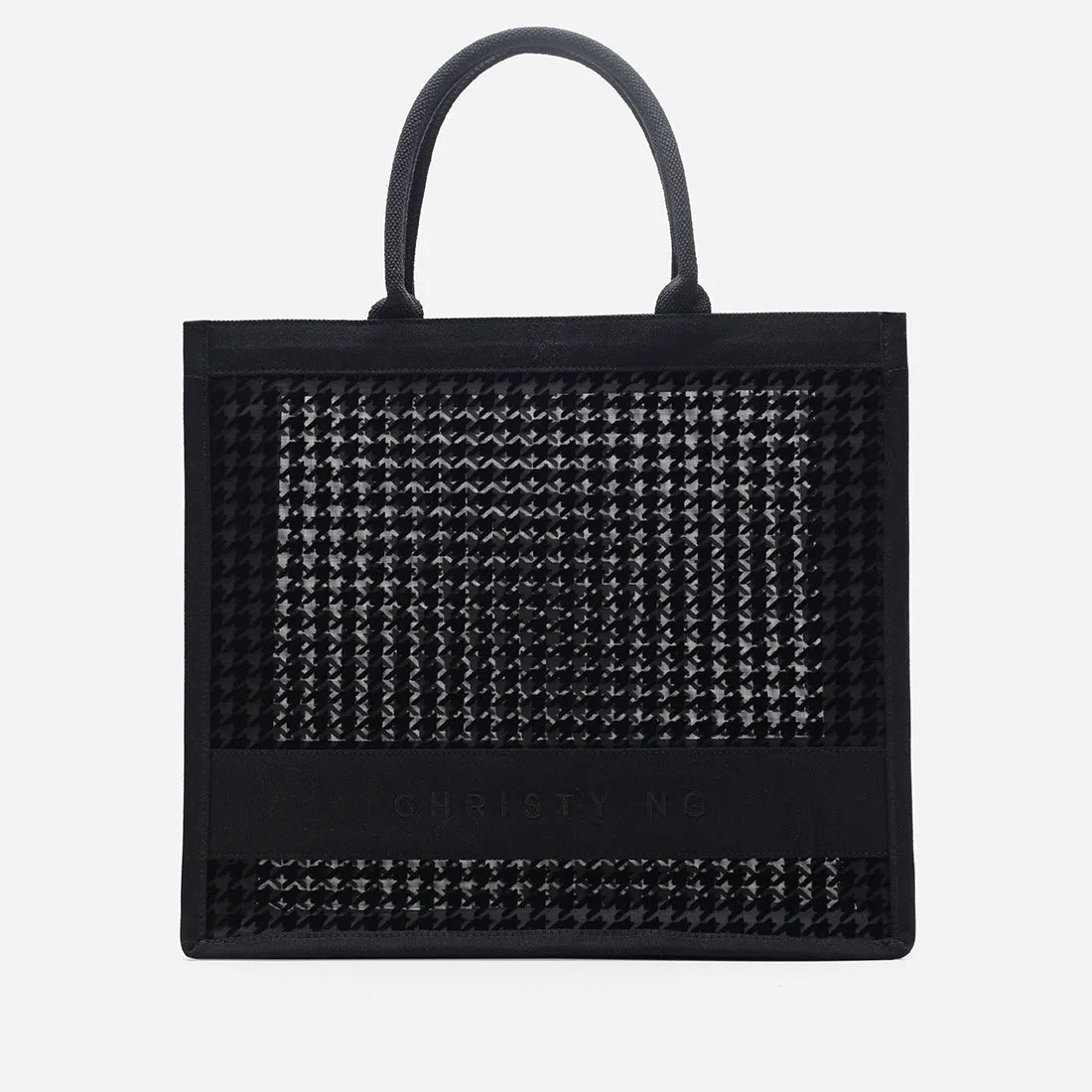 Alyssa Houndstooth Tote Bag