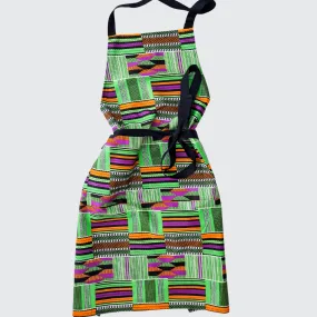 Apron - Green, Purple and Orange