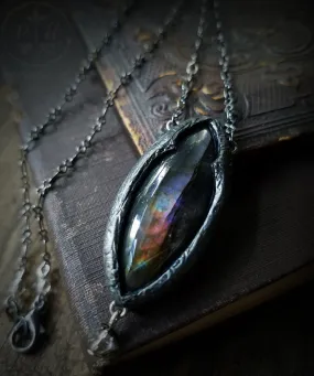 Arch of Pasithea ~ Labradorite Gothic Arch Amulet