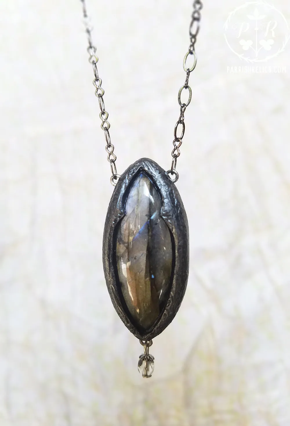 Arch of Pasithea ~ Labradorite Gothic Arch Amulet