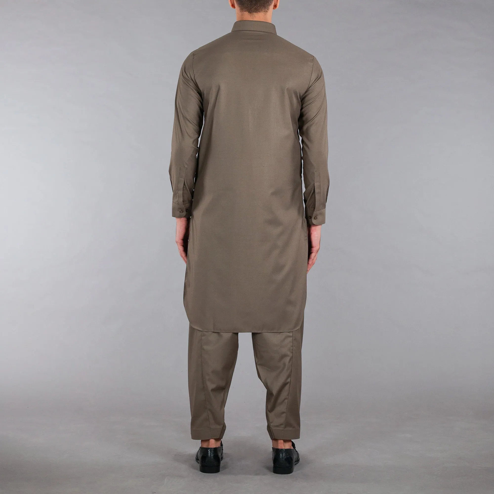 Ash Grey Shalwar Qameez