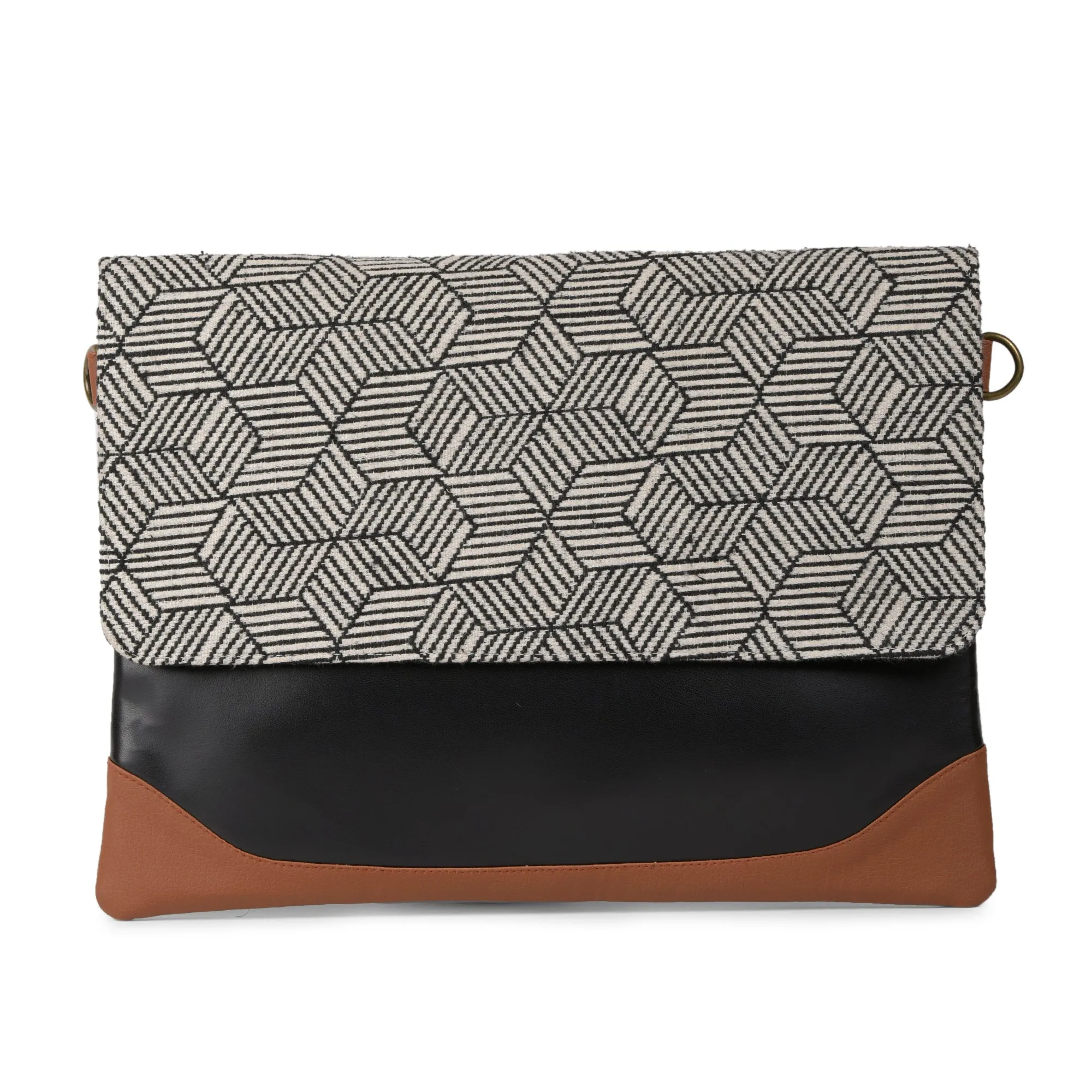 Aztec black laptop sleeve bag