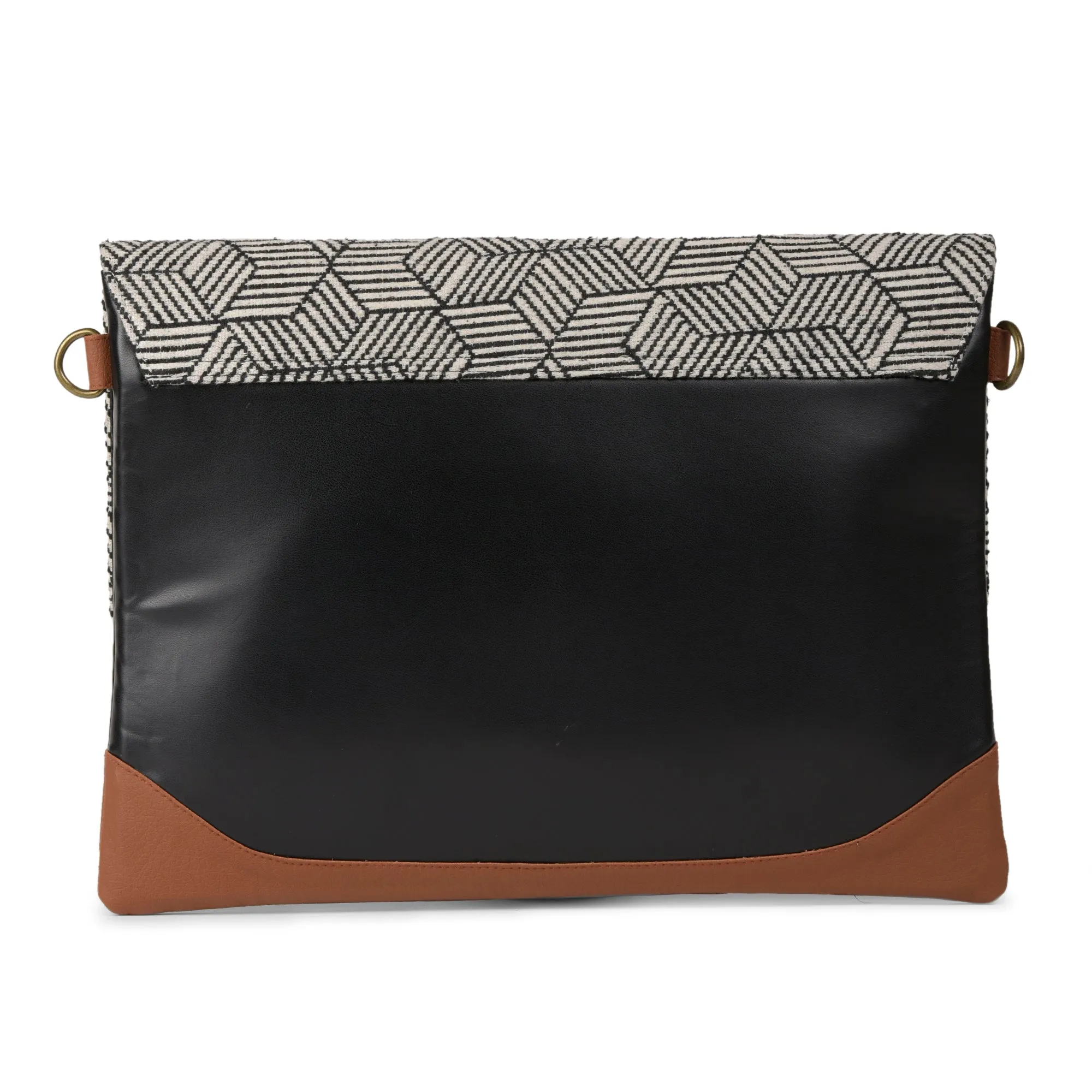 Aztec black laptop sleeve bag