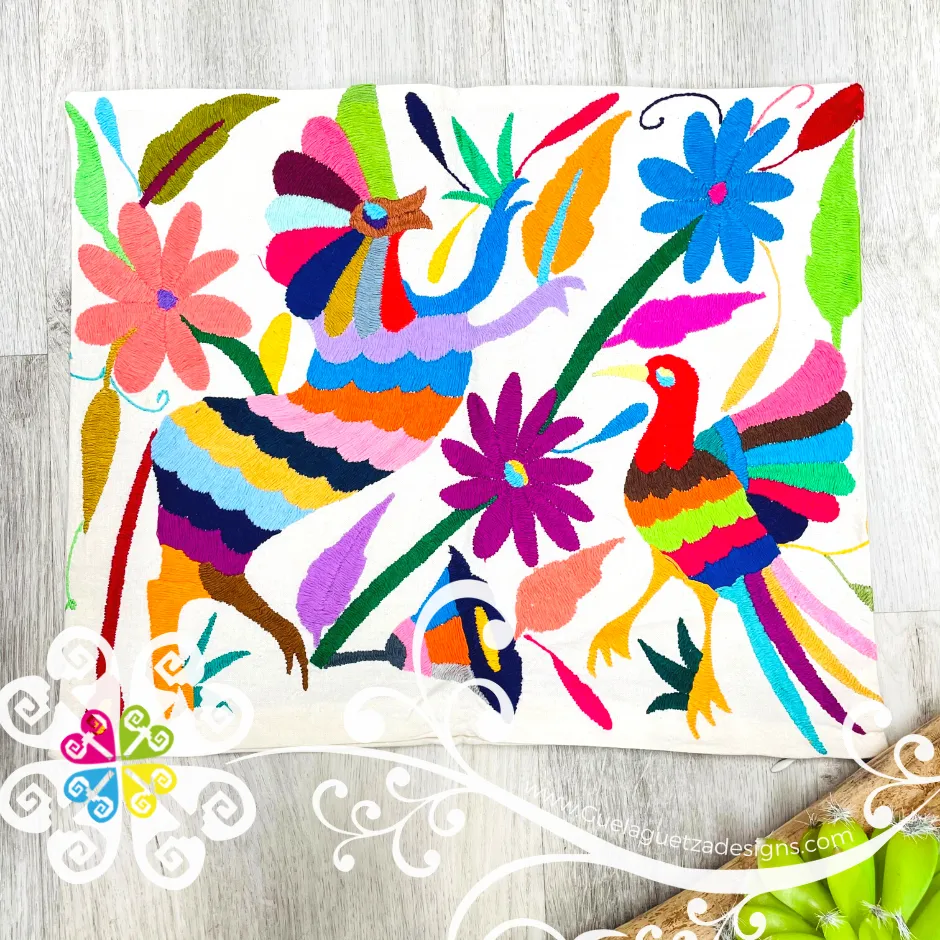 Boudoir Natural Otomi Decorative Pillow Cases - with Zipper