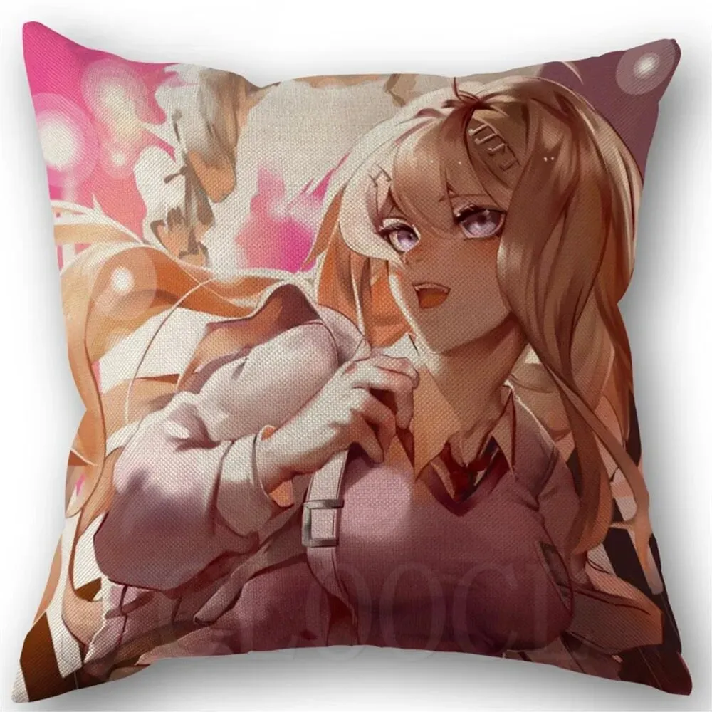 Danganronpa Anime Boy Girls Printed Soft Plush Pillowcase Polyester Cushion Cover Wedding Decorative Pillow Cover