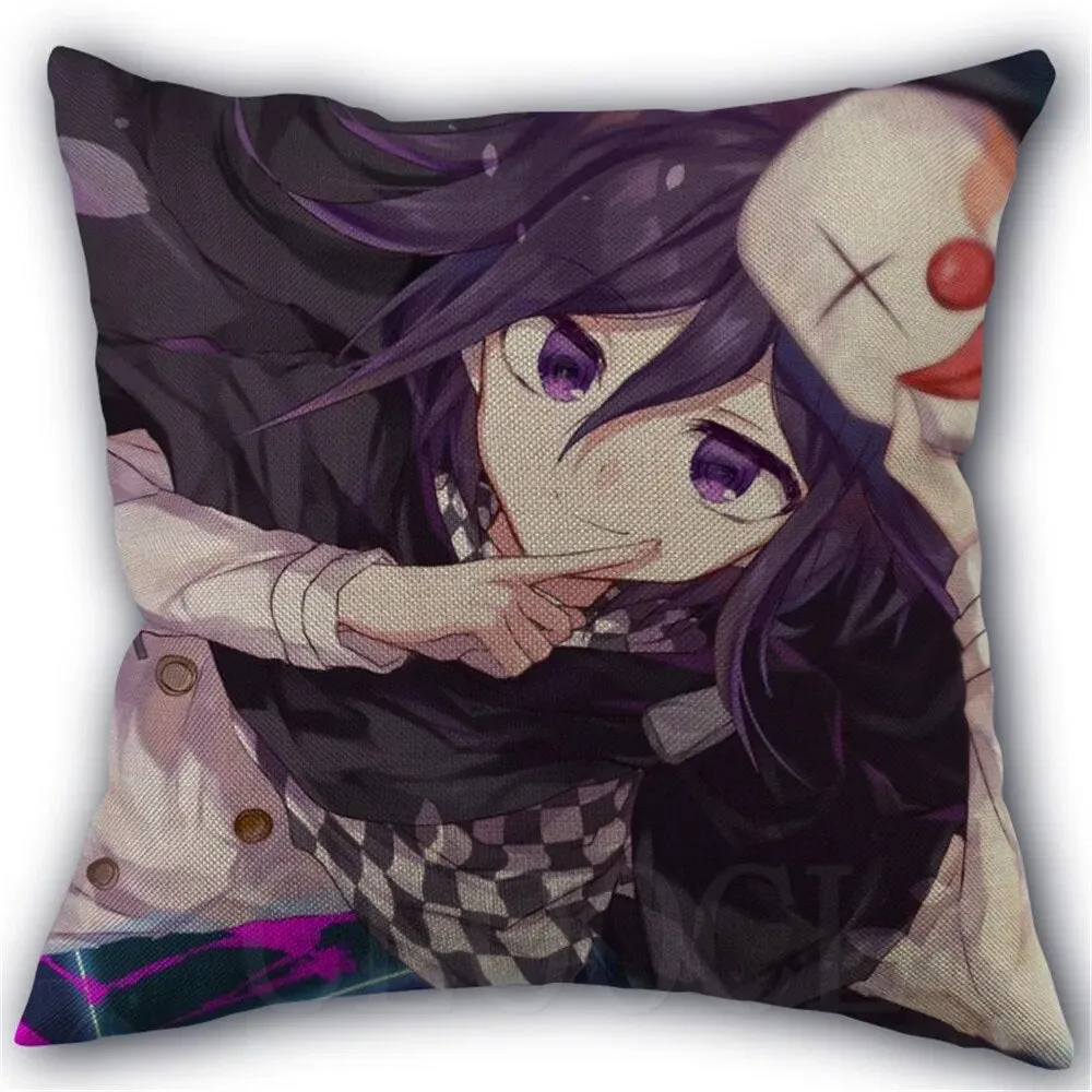 Danganronpa Anime Boy Girls Printed Soft Plush Pillowcase Polyester Cushion Cover Wedding Decorative Pillow Cover