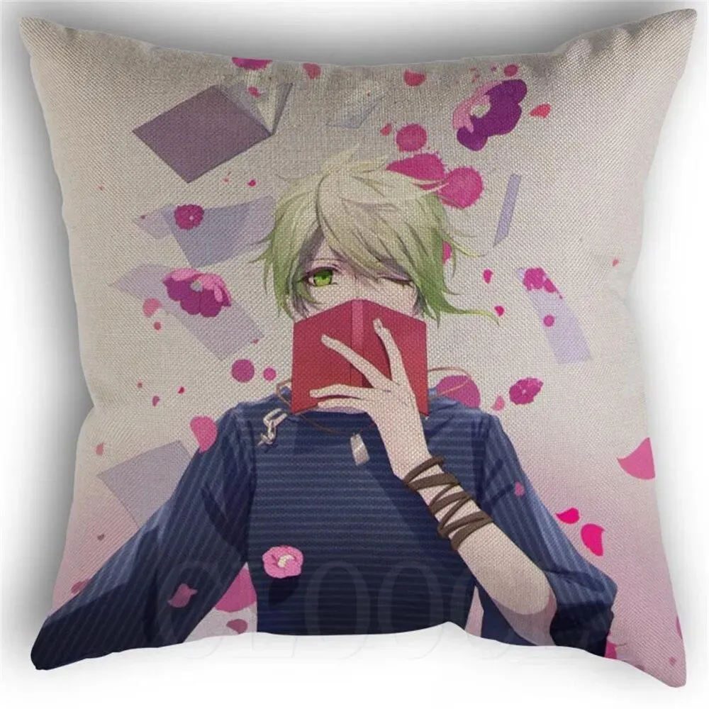 Danganronpa Anime Boy Girls Printed Soft Plush Pillowcase Polyester Cushion Cover Wedding Decorative Pillow Cover