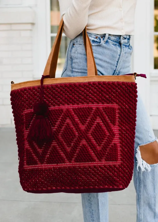 Diamond Pattern Tote Bag