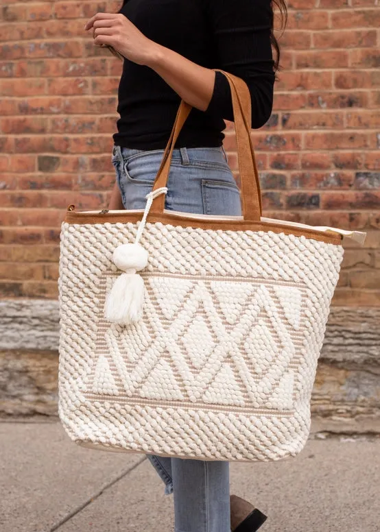 Diamond Pattern Tote Bag