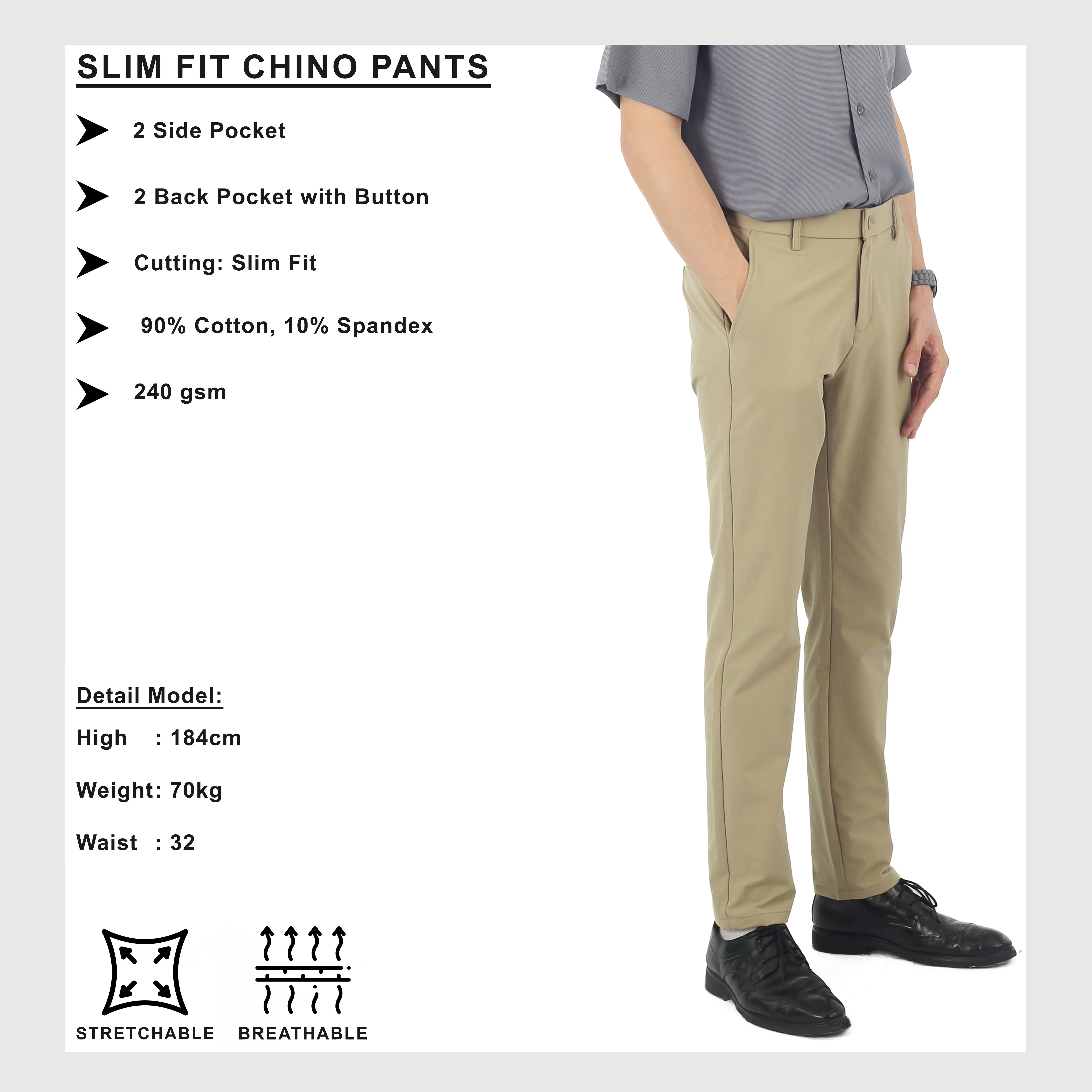 EXHAUST CHINO LONG PANTS [SLIM FIT] 1721