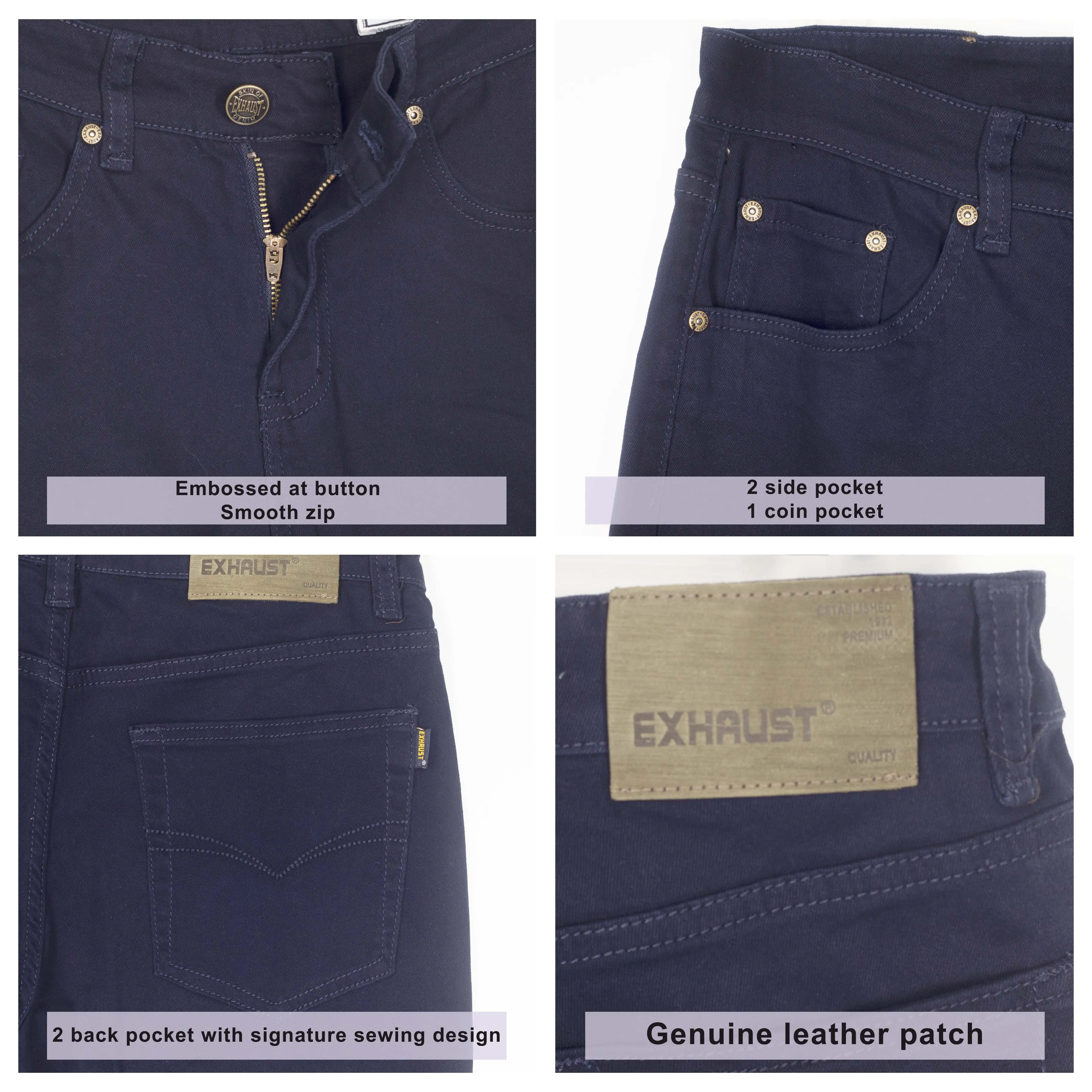 EXHAUST JEANS SHORT PANTS [Slim Fit] 1477