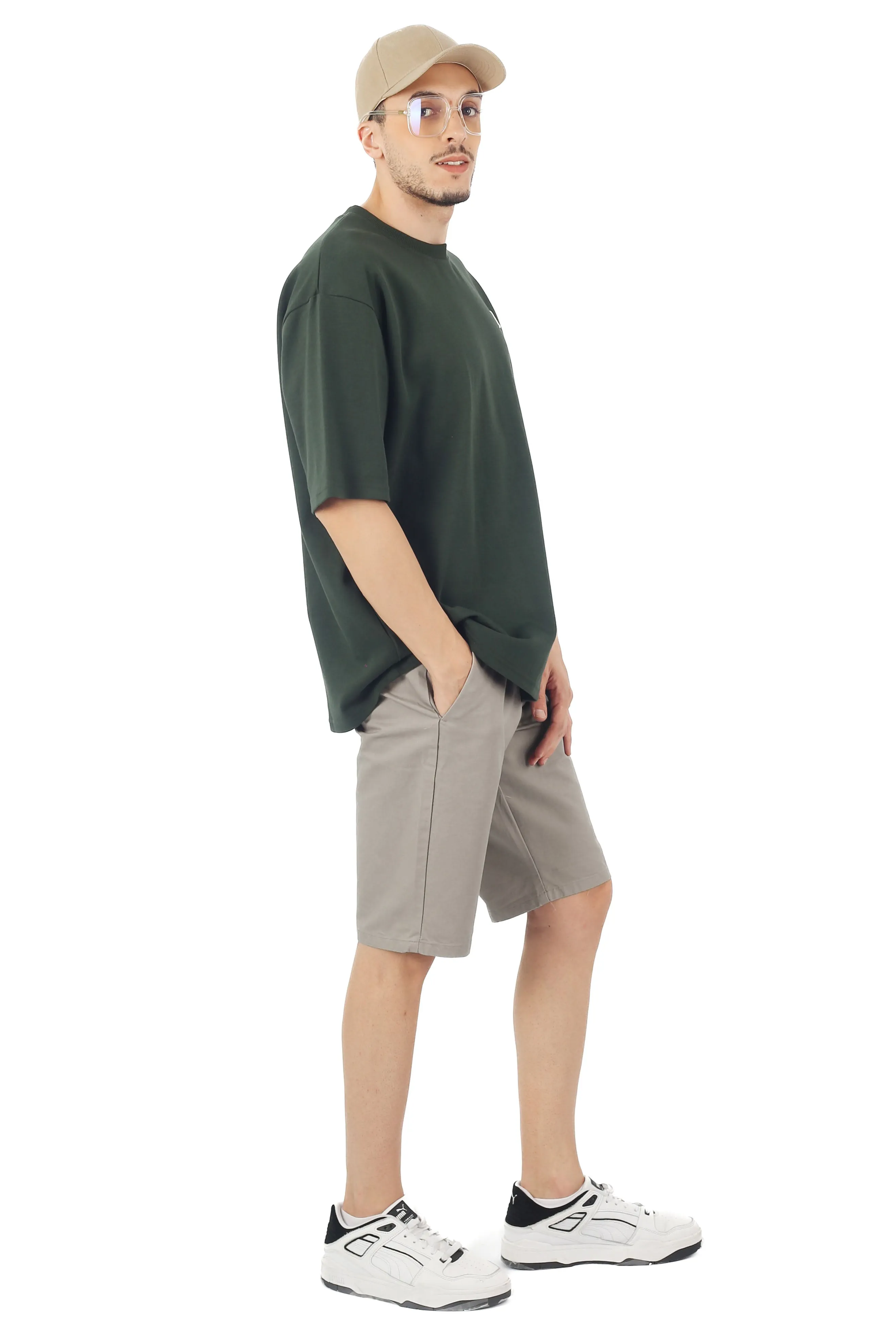 EXHAUST MEN'S CHINO SHORT PANTS [STRAIGHT CUT] 1653