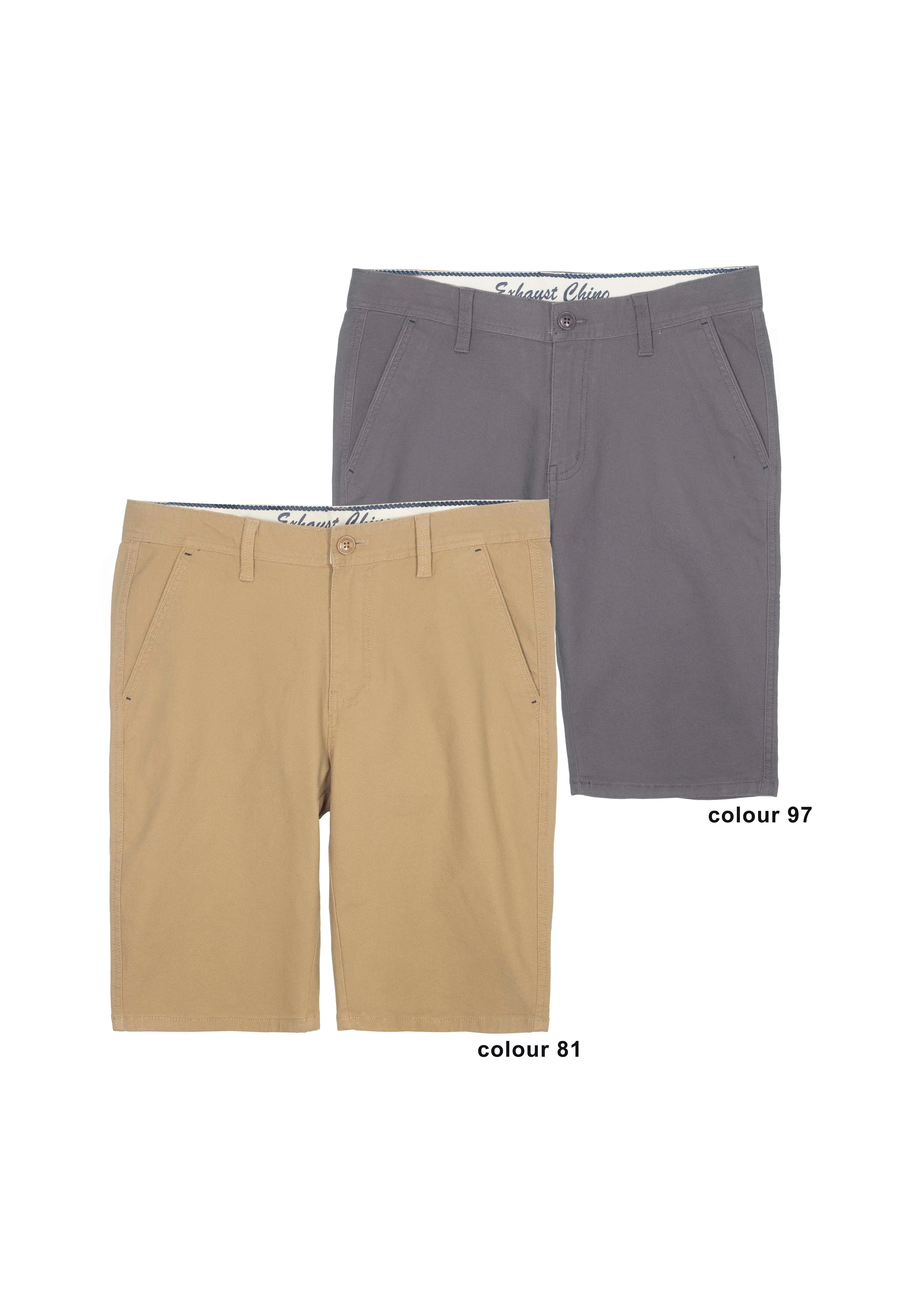 EXHAUST MEN'S COTTON SHORT PANTS [SLIM FIT] 1452