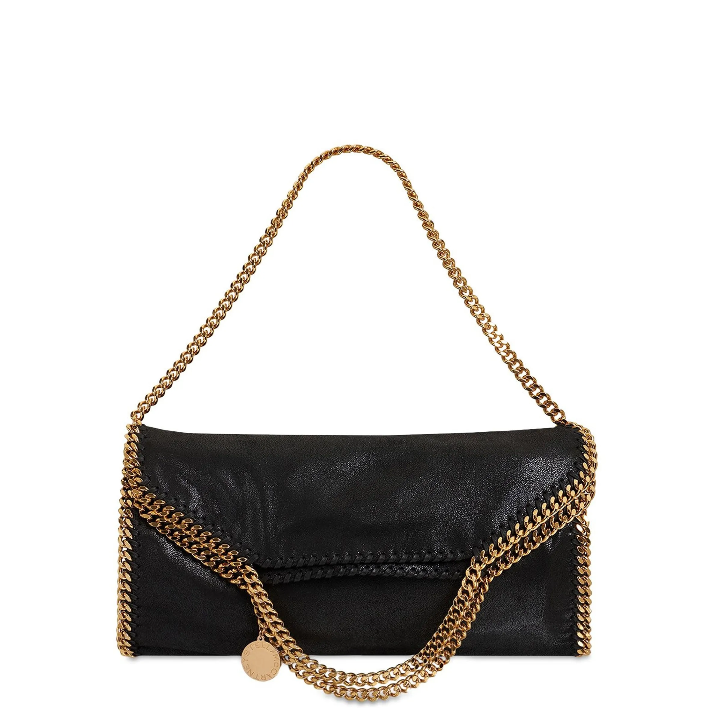 Falabella Large Tote Bag Gold Chain, Black