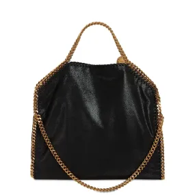 Falabella Large Tote Bag Gold Chain, Black