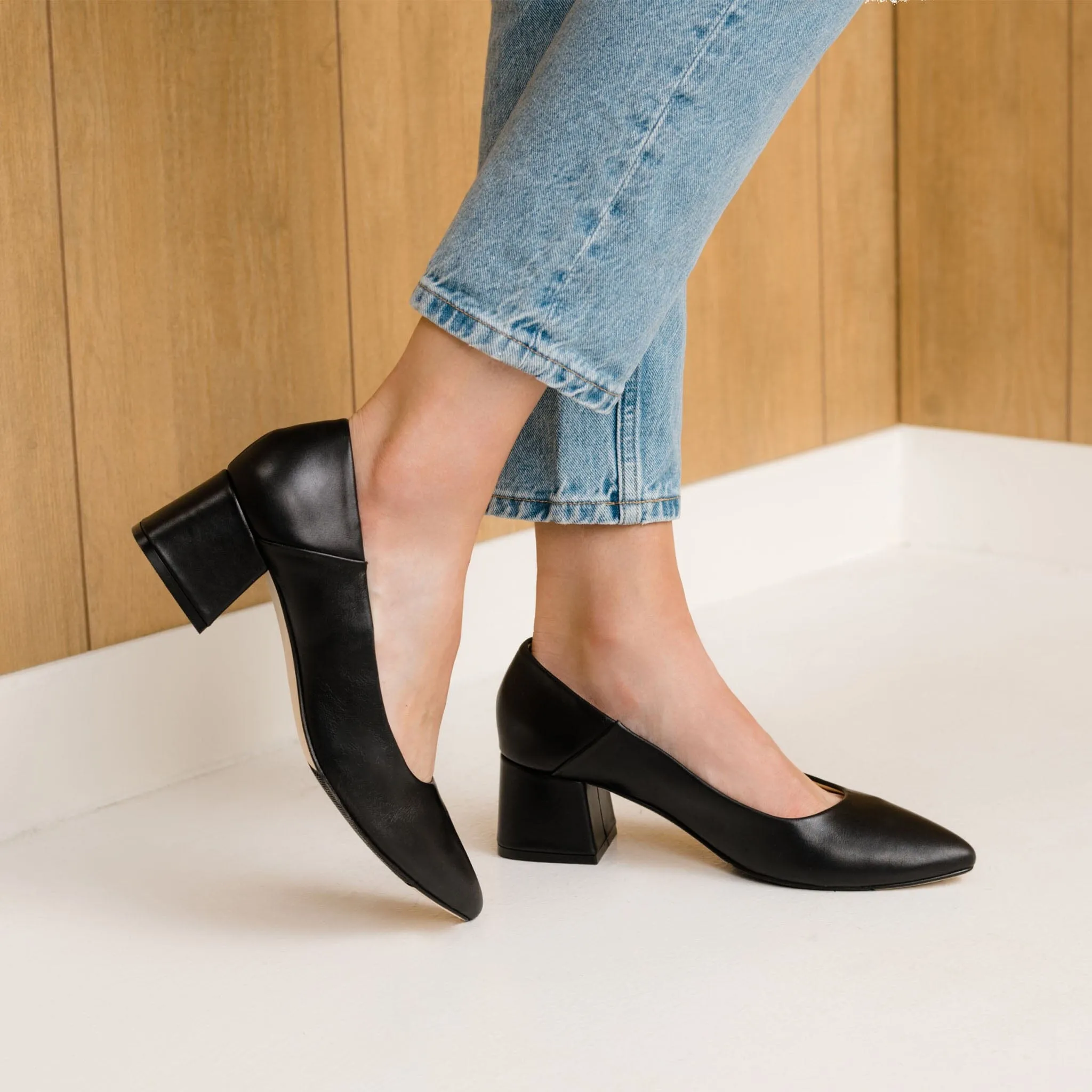 Fiorela Go-To Mid Heel Black