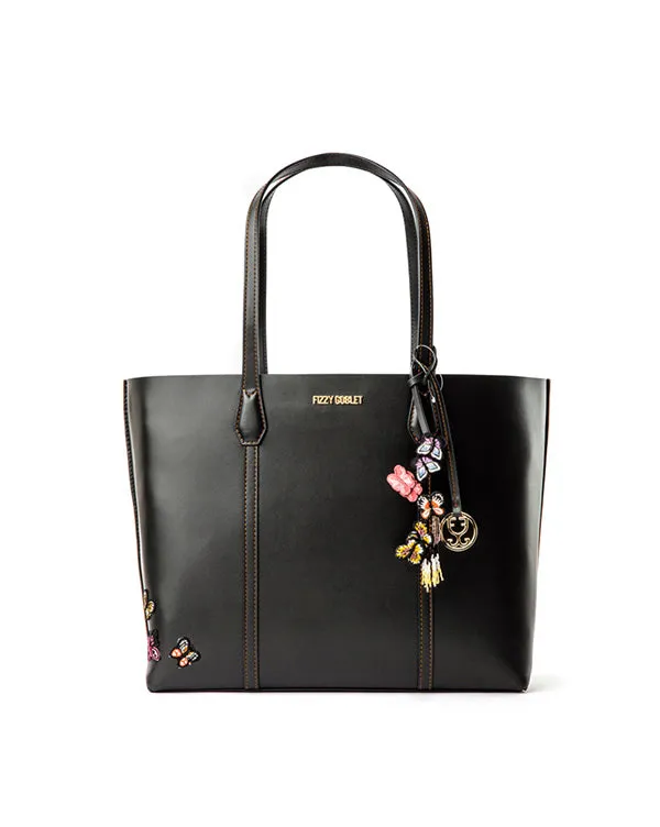 Fizzy Tote Leather : Black