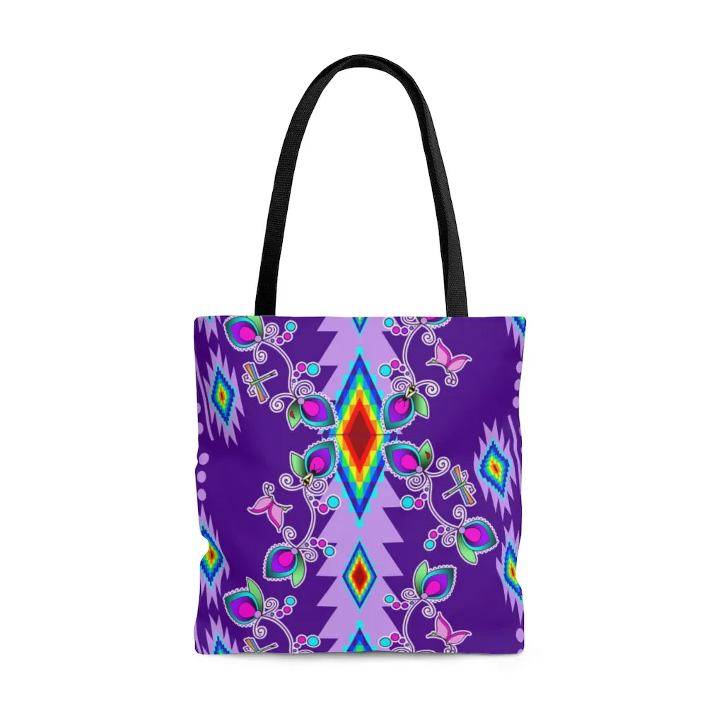 Floral Purple Tote