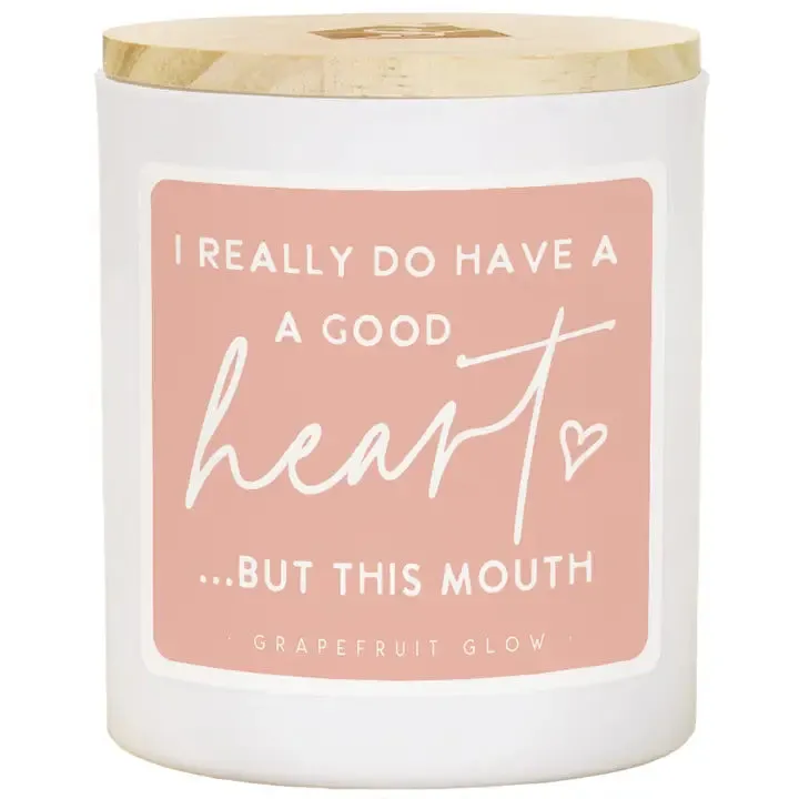 Good Heart But This Mouth Candle - Grapefruit Glow