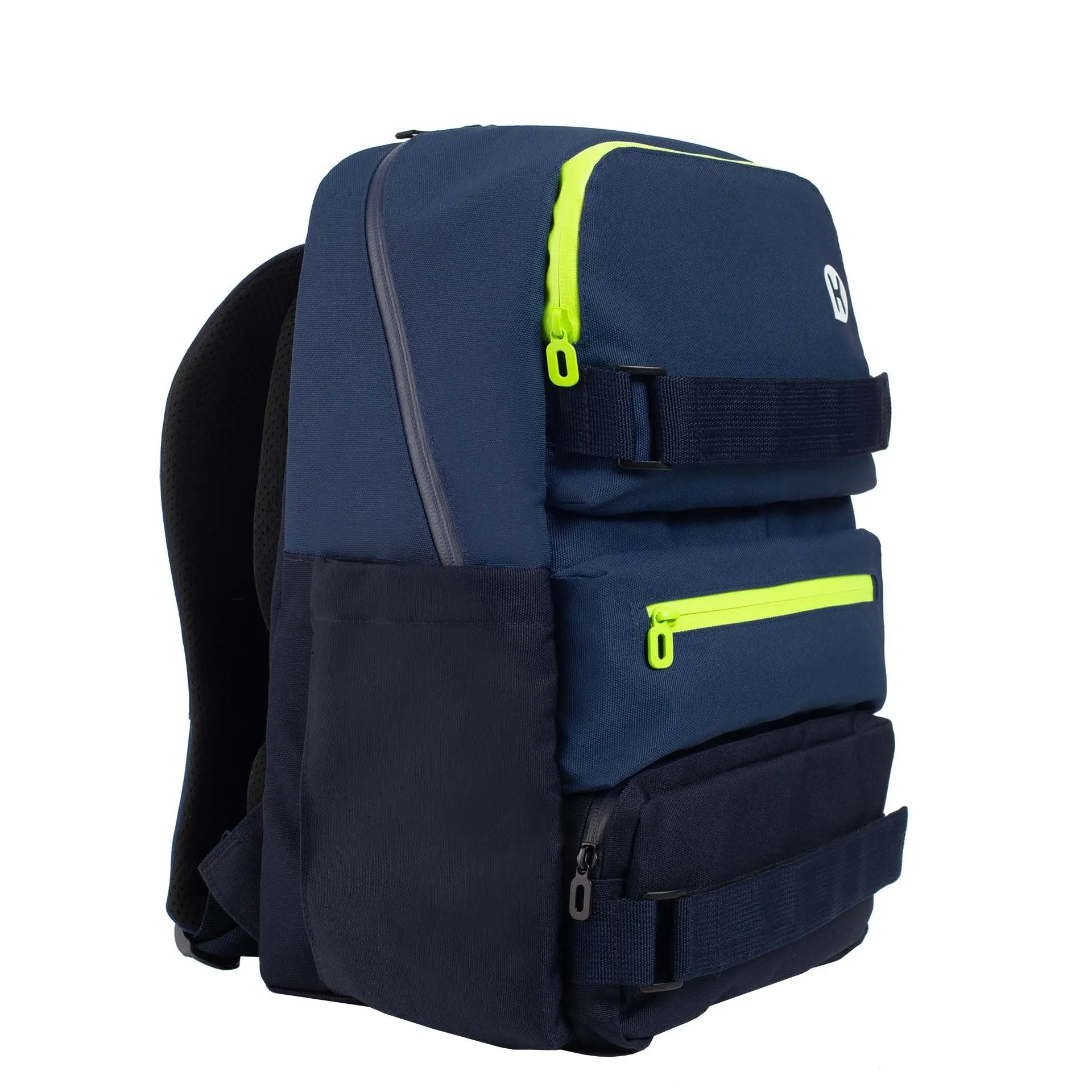 GRAFTON Series Ergonomic School Bags for Primary School Pupils - Charcoal/ Neon Green