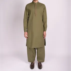 Green Shalwar Qameez