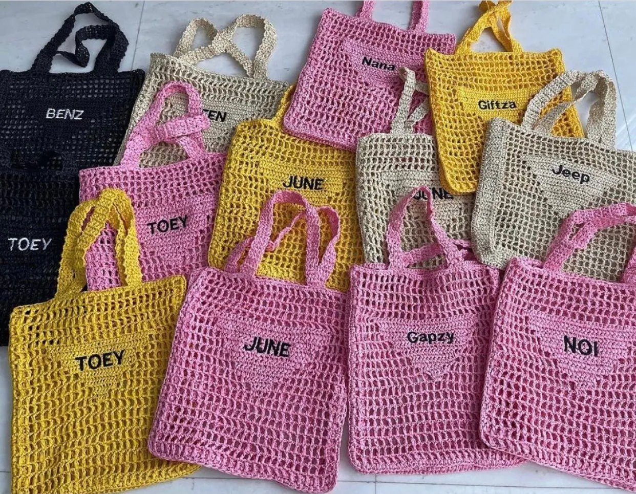 Handmade Raffia Tote