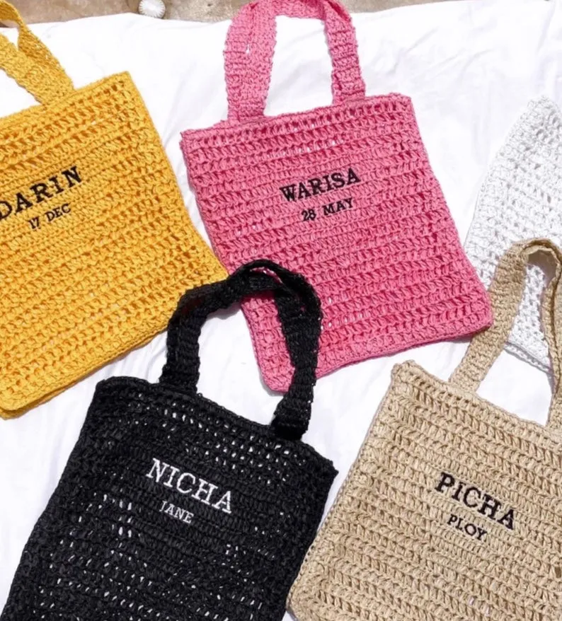 Handmade Raffia Tote