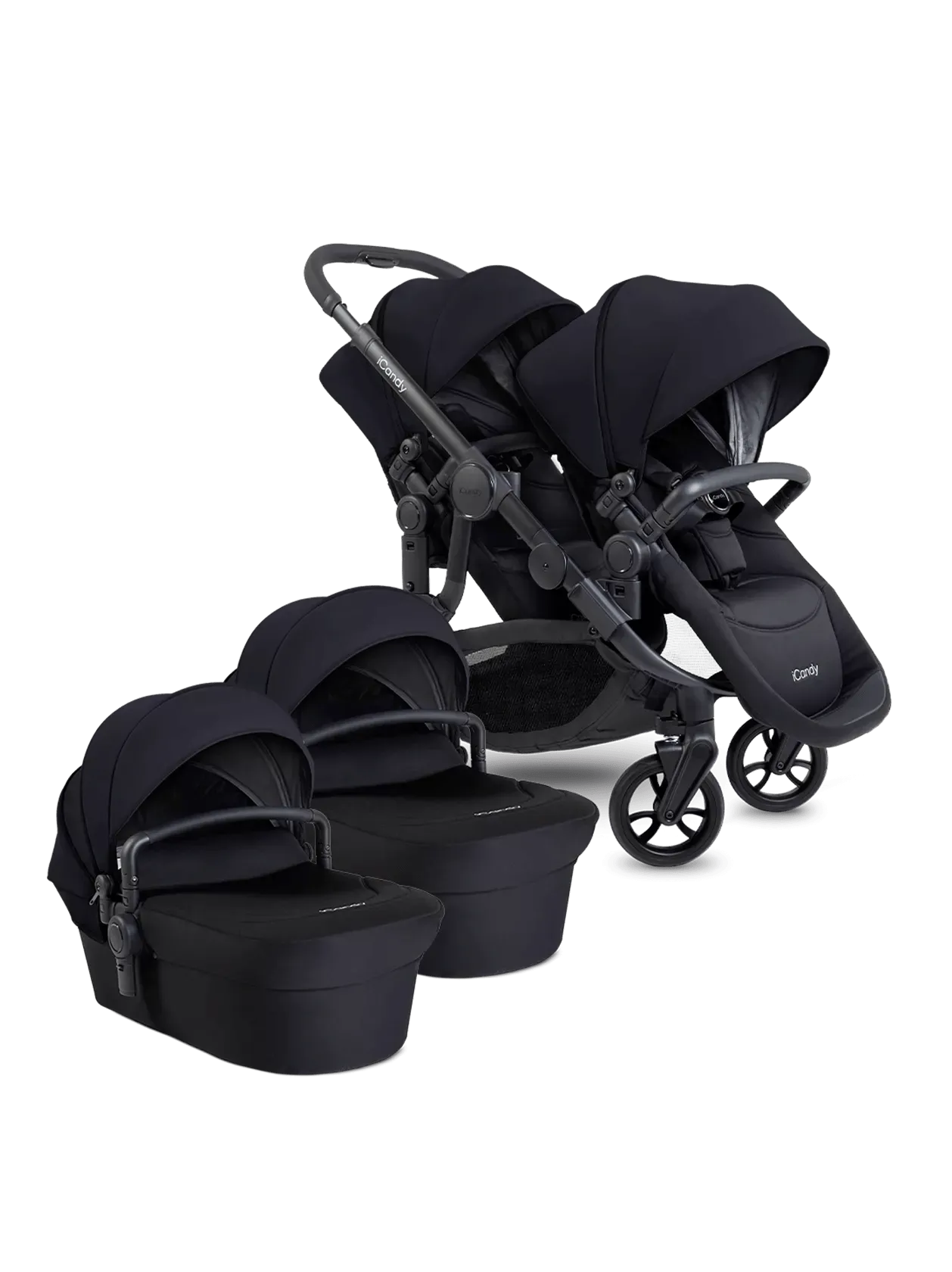 iCandy Orange 4 Twin Pushchair - Black Edition