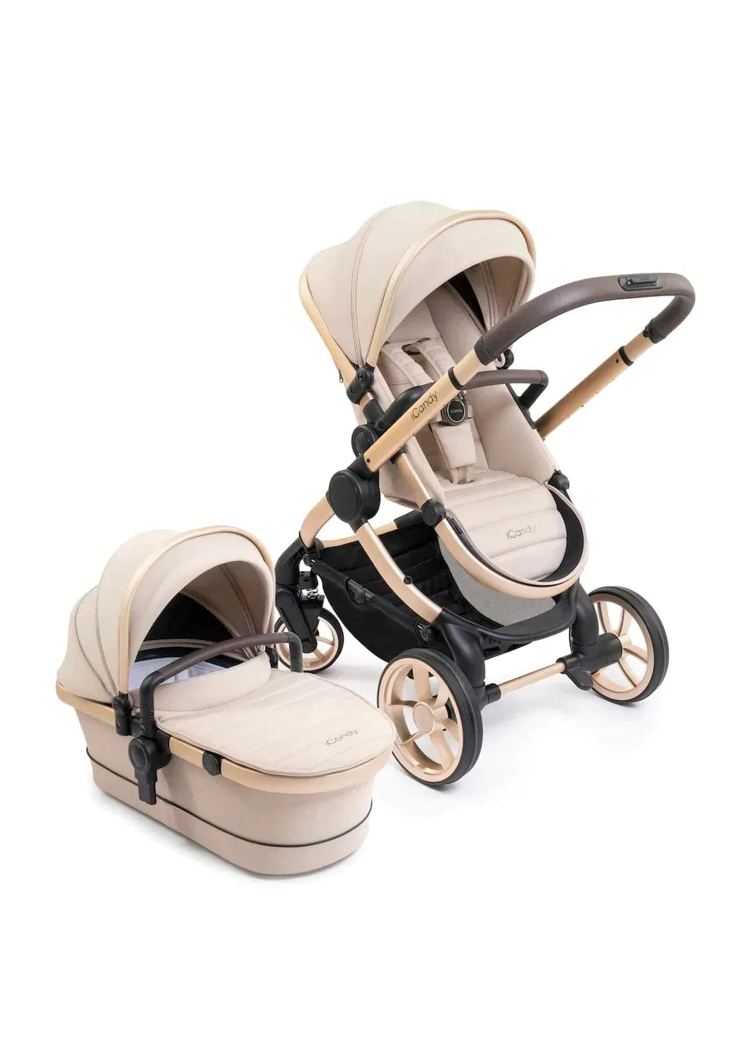 iCandy Peach 7 Cybex Cloud T Plus Complete Travel System Bundle - Biscotti