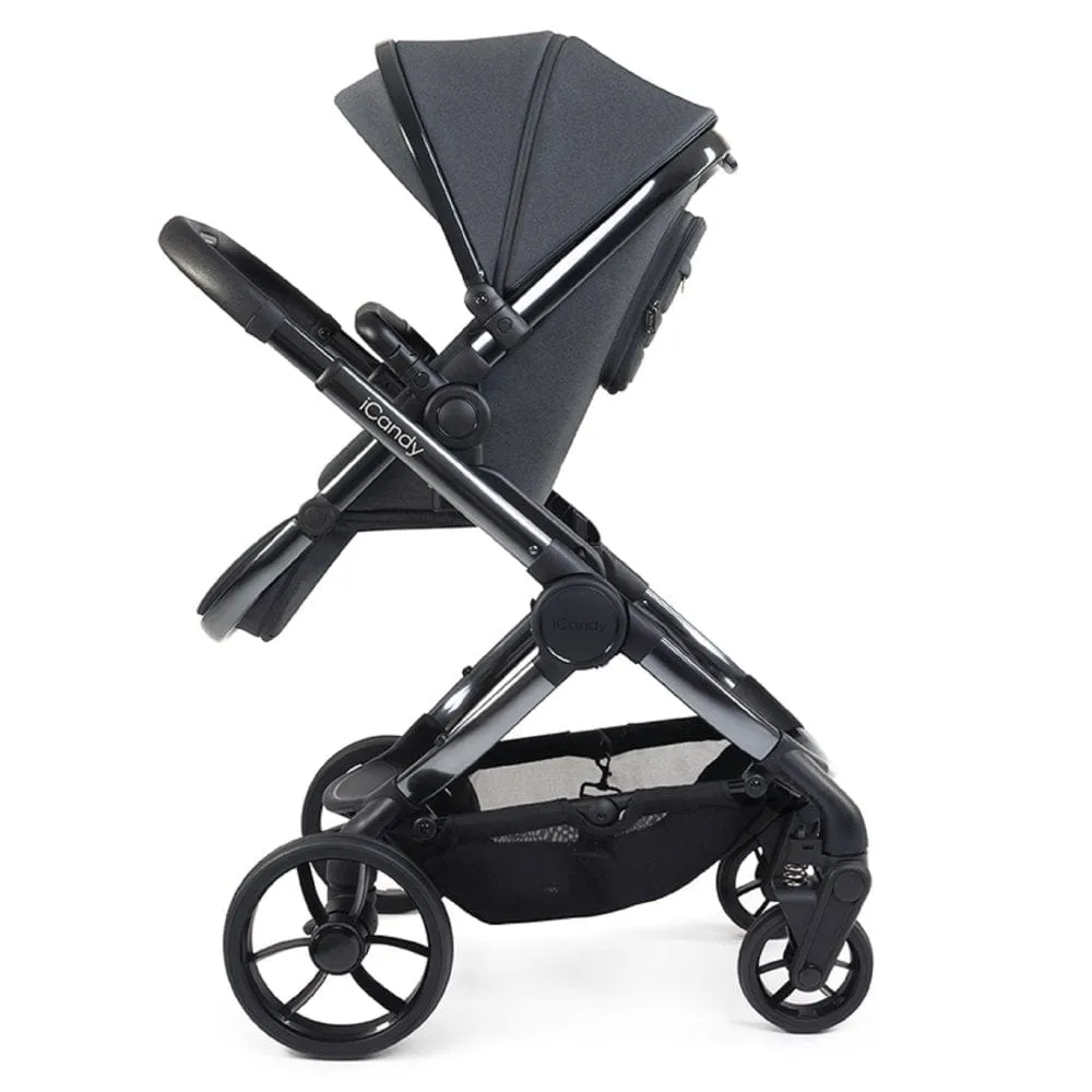 iCandy Peach 7 Cybex Cloud T Plus Complete Travel System Bundle - Dark Grey