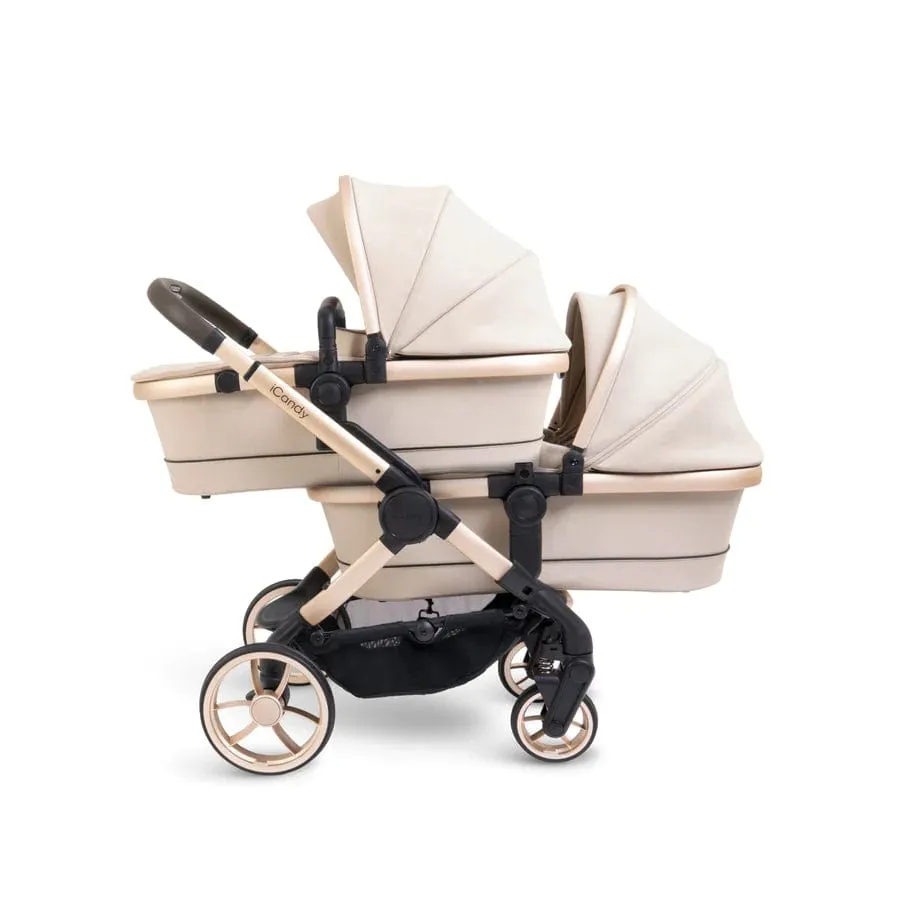 iCandy Peach 7 Twin Pushchair - Biscotti