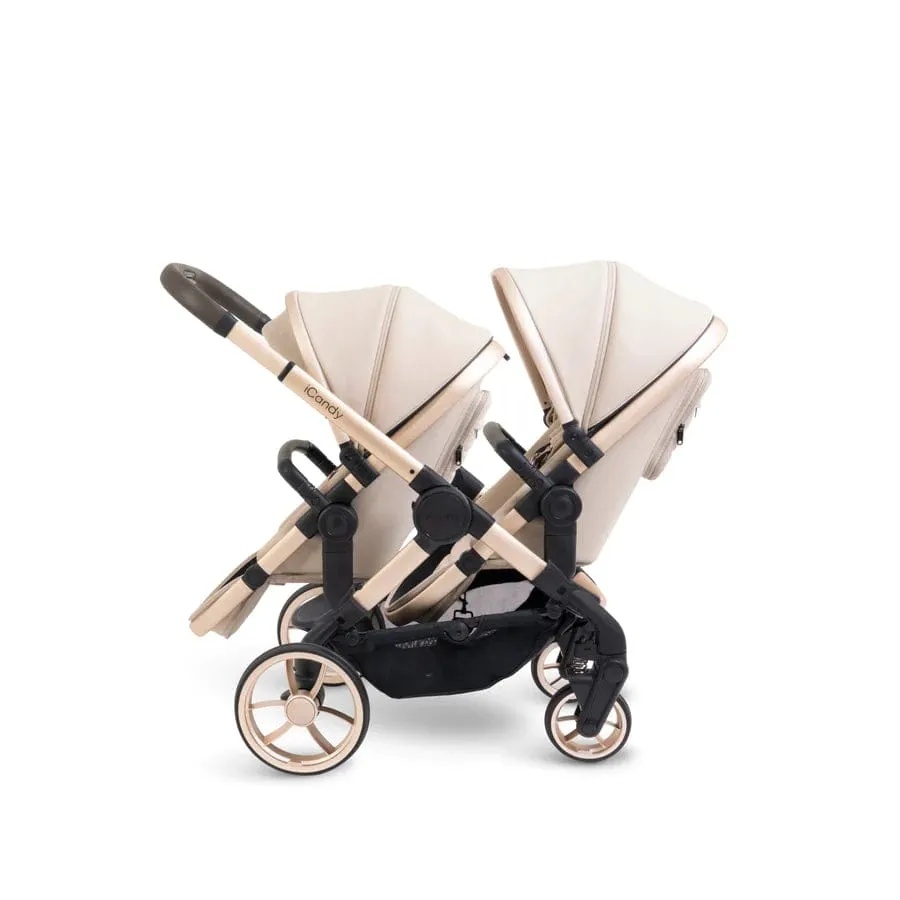 iCandy Peach 7 Twin Pushchair - Biscotti