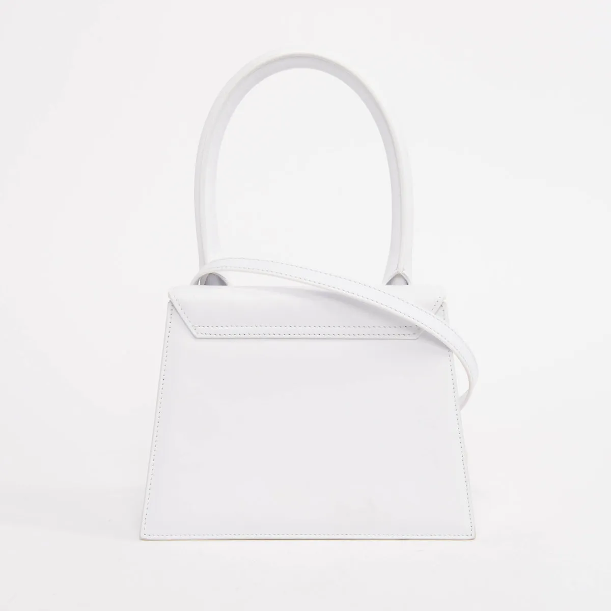 Jacquemus White Leather Le Grand Chiquito Bag