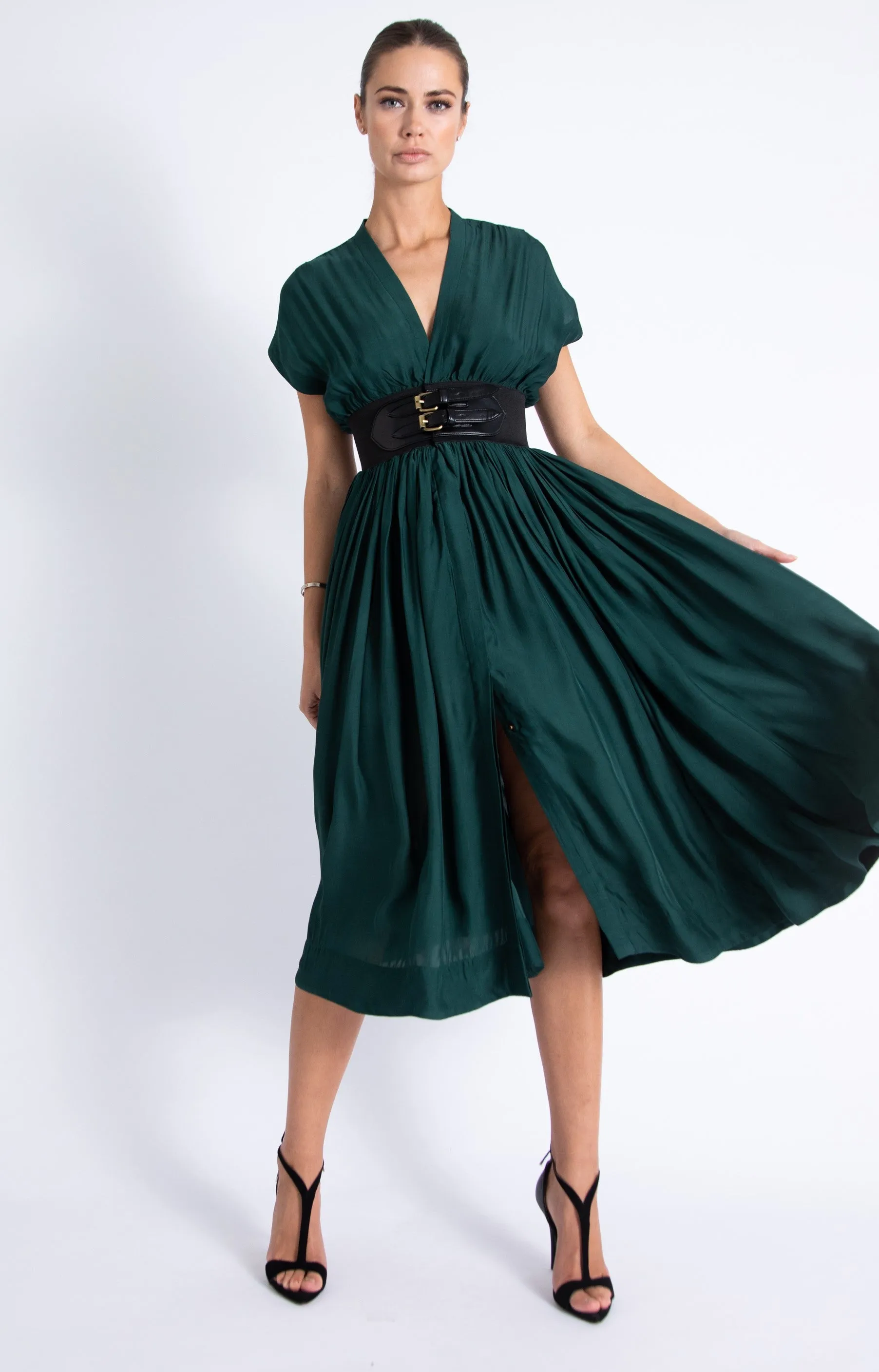 Karina Grimaldi - Briar Midi Dress - Green