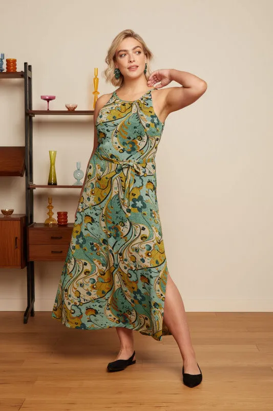 King Louie Dusty Turquoise Fancy Frenzy Hazel Dress