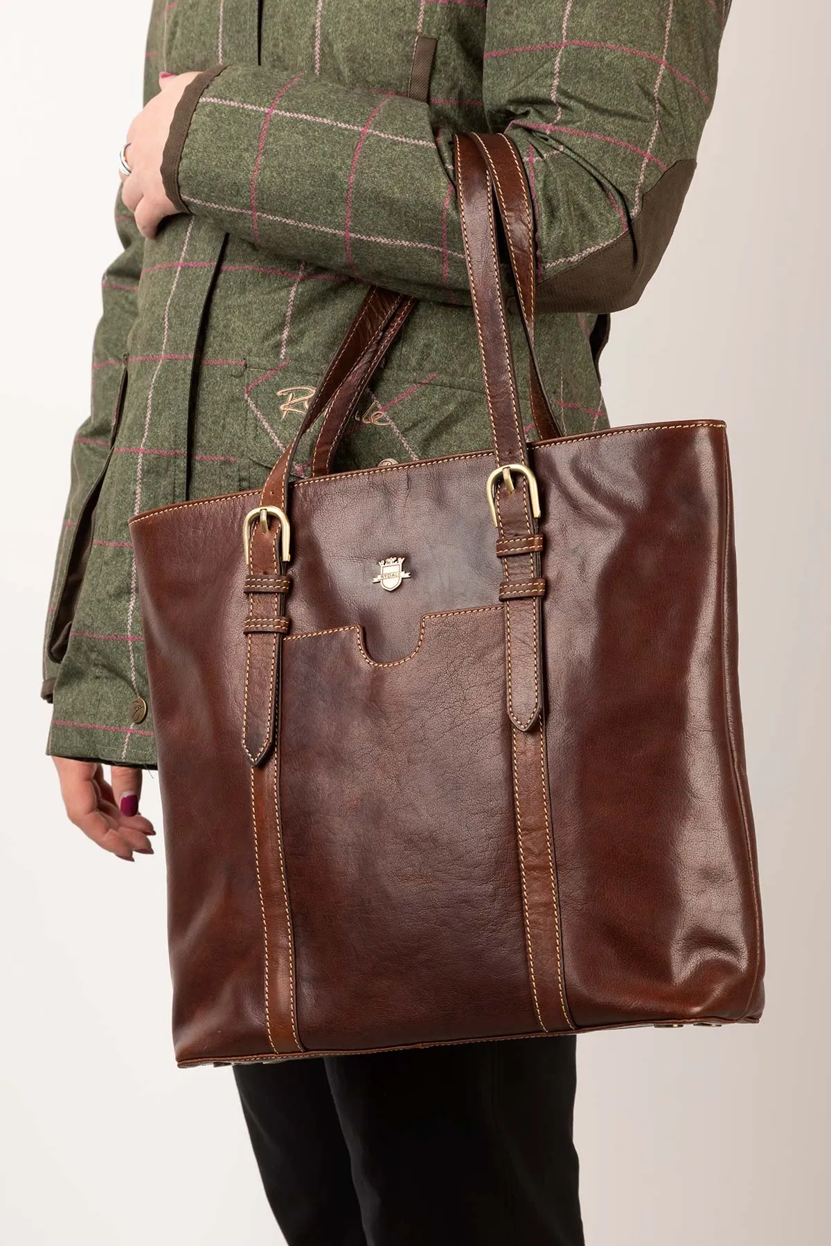 Ladies Leather Tote Bag - Bramham