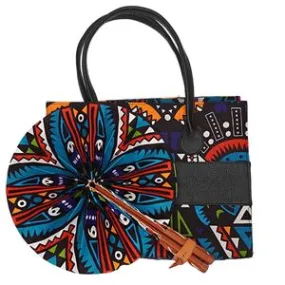 Large Abstract Print Bag