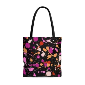 Lesbian Paint Splash Tote Bag