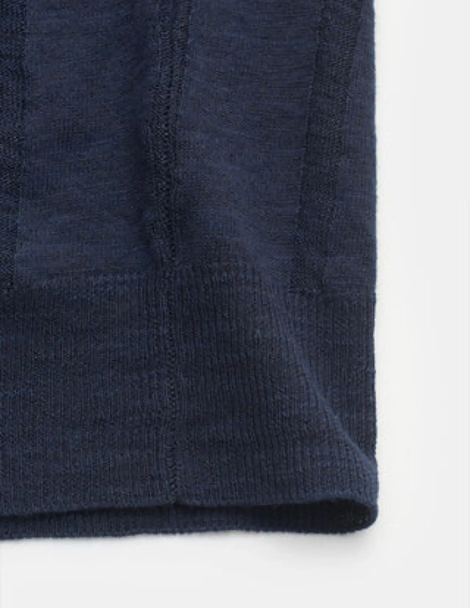 Linen Knit Polo | Navy