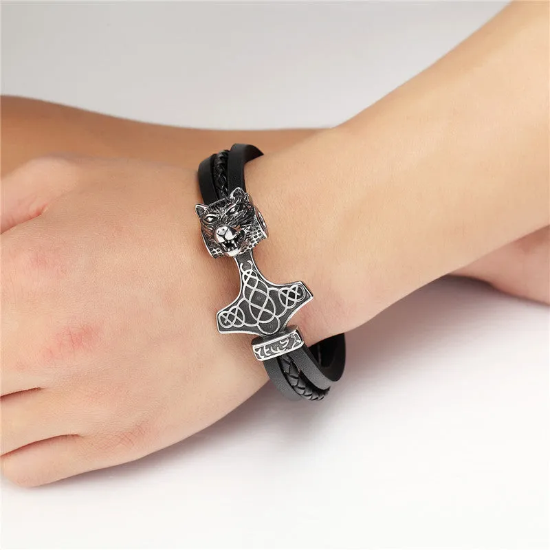 Luxurious Wolf Anchor Bracelet