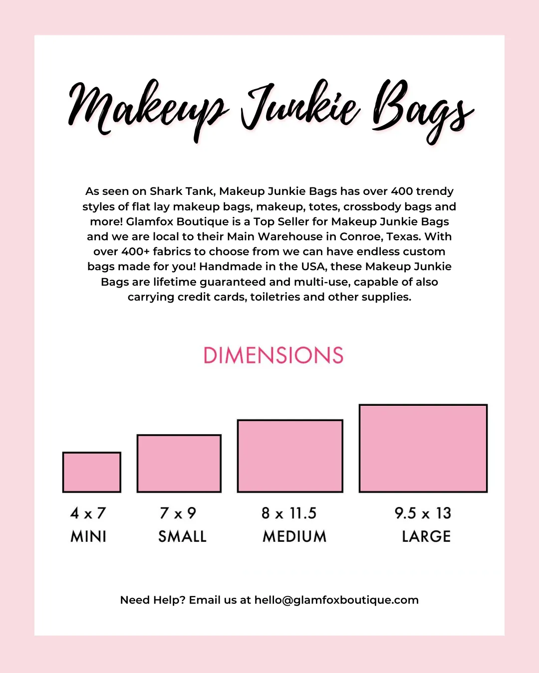 Makeup Junkie Bag - Johnny Cash Pink Zipper [Pre-Order]