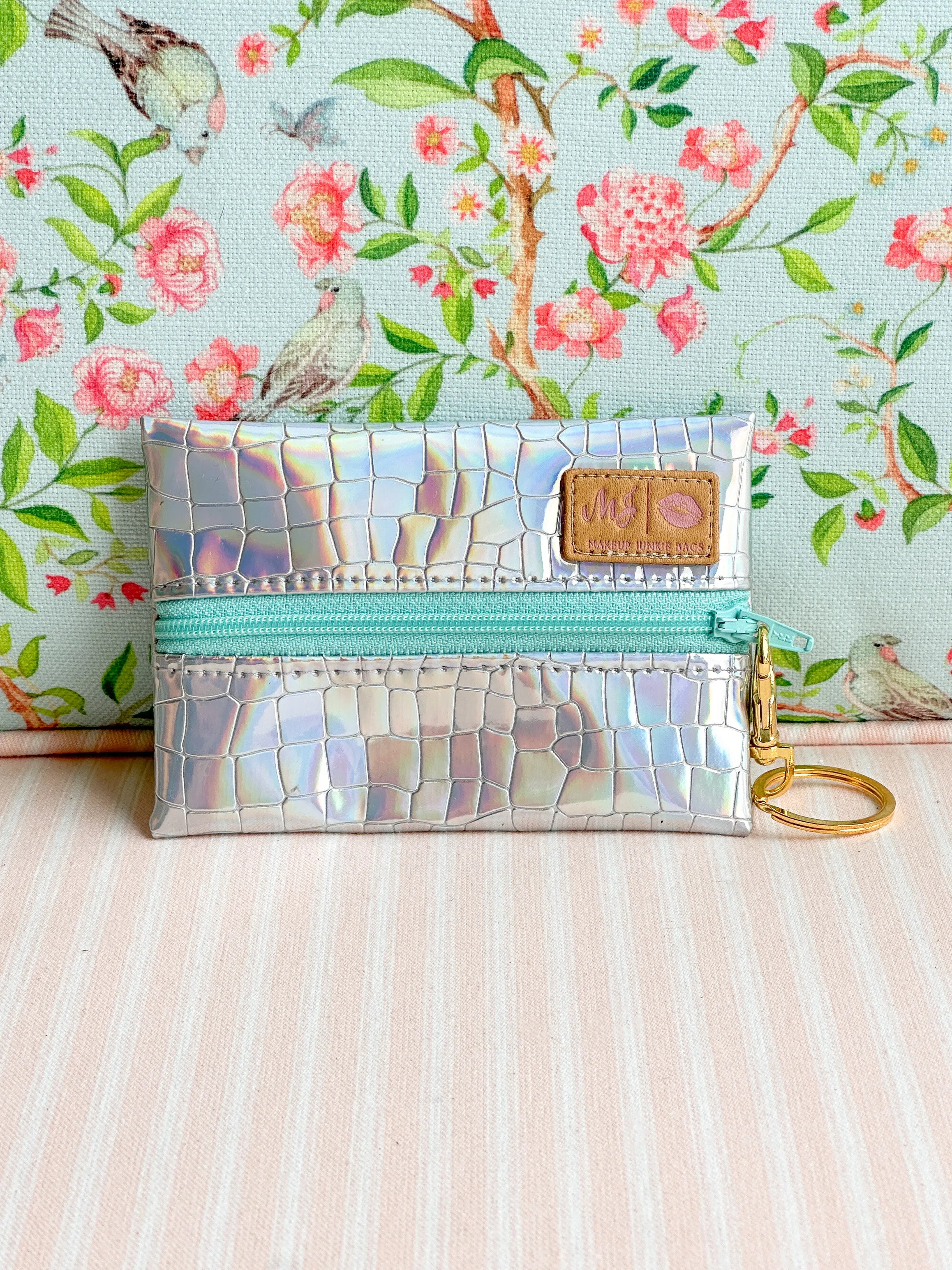 Makeup Junkie Bags - Silver Holographic Micro [Ready to Ship]