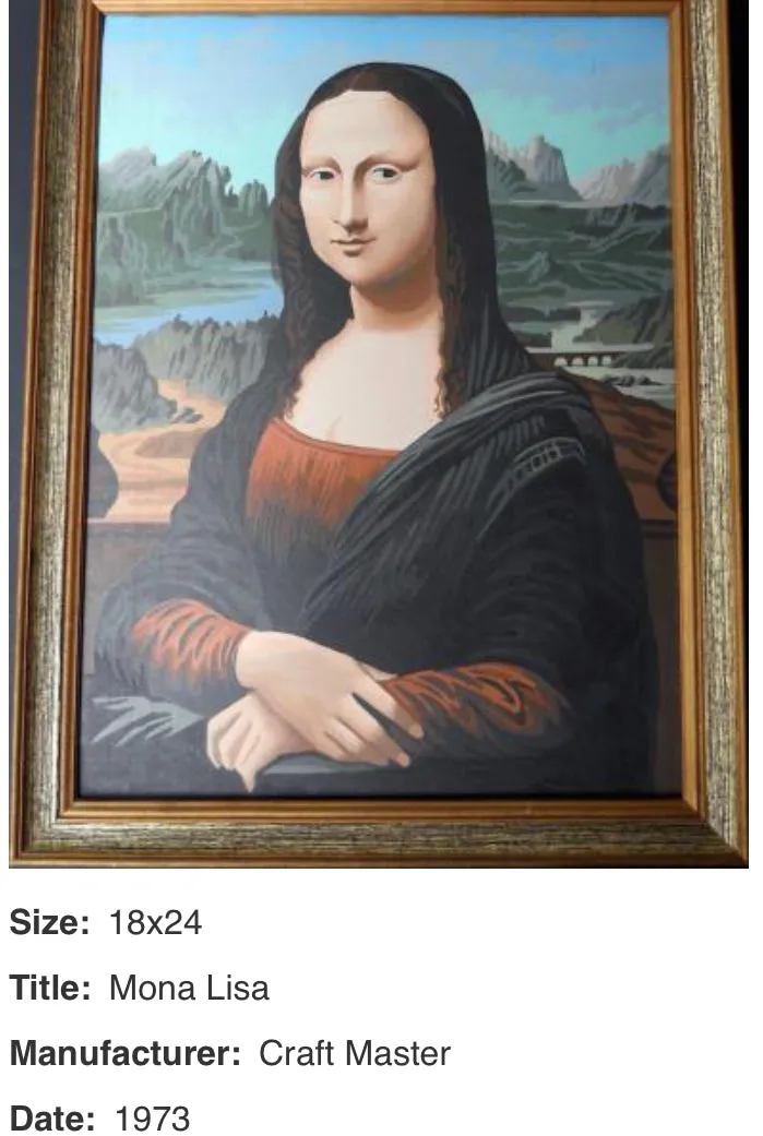 Mona Lisa Paint by Numbers