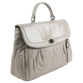 Mrs Velvet Pie Leather Bag in Mouse